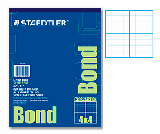 Staedtler Bond Pad, 4x4 grid 11X17